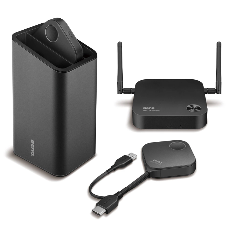 BenQ InstaShow WDC10 HDMI Wireless Presentation System, Plug and Play, 1080p Full HD, 2 Transmitter Buttons, Enterprise Encryption, (WDC10)