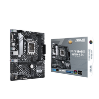 لوحة أم Intel H610 (LGA 1700) بحجم mic-ATX مع دعم DDR4، وفتحات M.2 مزدوجة، وشبكة Intel 1 جيجابت إيثرنت، ومنافذ DisplayPort وHDMI، ومنافذ USB 3.2 Gen 2، وSATA بسرعة 6 جيجابت في الثانية، ورؤوس Addressable Gen 2، وتقنية Aura Sync