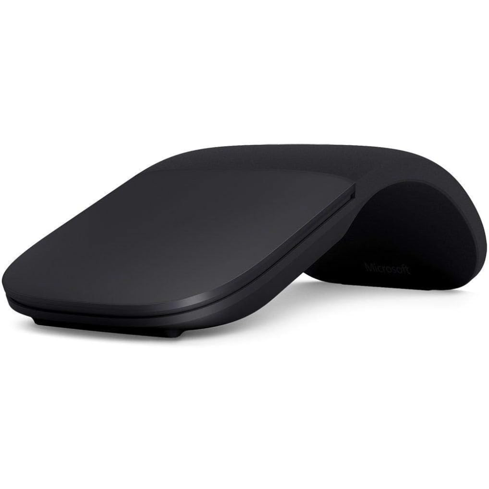 Microsoft Surface Arc Mouse, Bluetooth, Snap-Flat Design, Full Scroll Plane, Black, (FHD-00023)