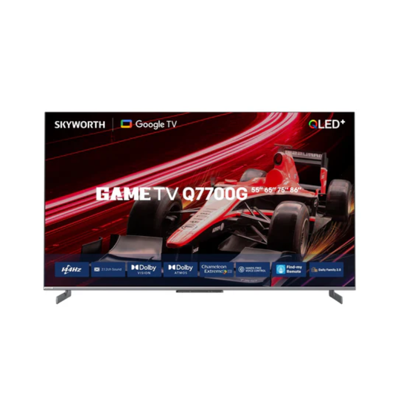 Skyworth 86Q7700G 86" 4K UHD QLED Smart TV, 144Hz, Google TV, (86Q7700G)