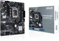 لوحة أم ASUS Prime Intel H610M-E D4 12/13Th LGA 1700 90MB19N0 mic-ATX، SATA 6 جيجابت/ثانية، موصل RGB 