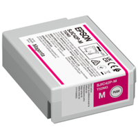 Epson SJIC42P-M Magenta Ink Cartridge for ColorWorks CW-C4000 Label Printer, Original, (C13T52M340)