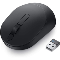 Dell MS3320W Mobile Wireless Mouse, 2.4GHz + Bluetooth 5.0 Dual-Mode, Ambidextrous, Black, (MS3320W)