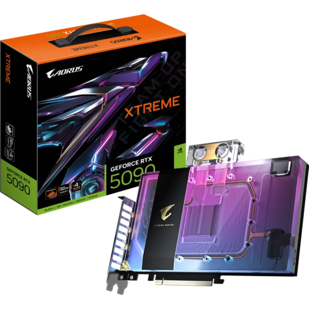 Gigabyte AORUS GeForce RTX 5090 XTREME WATERFORCE WB 32GB Graphics Card - GV-N5090AORUSX WB-32GD