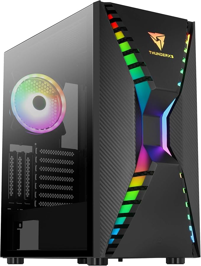 Case Aerocool ARGB Gaming Mid Tower, Black
