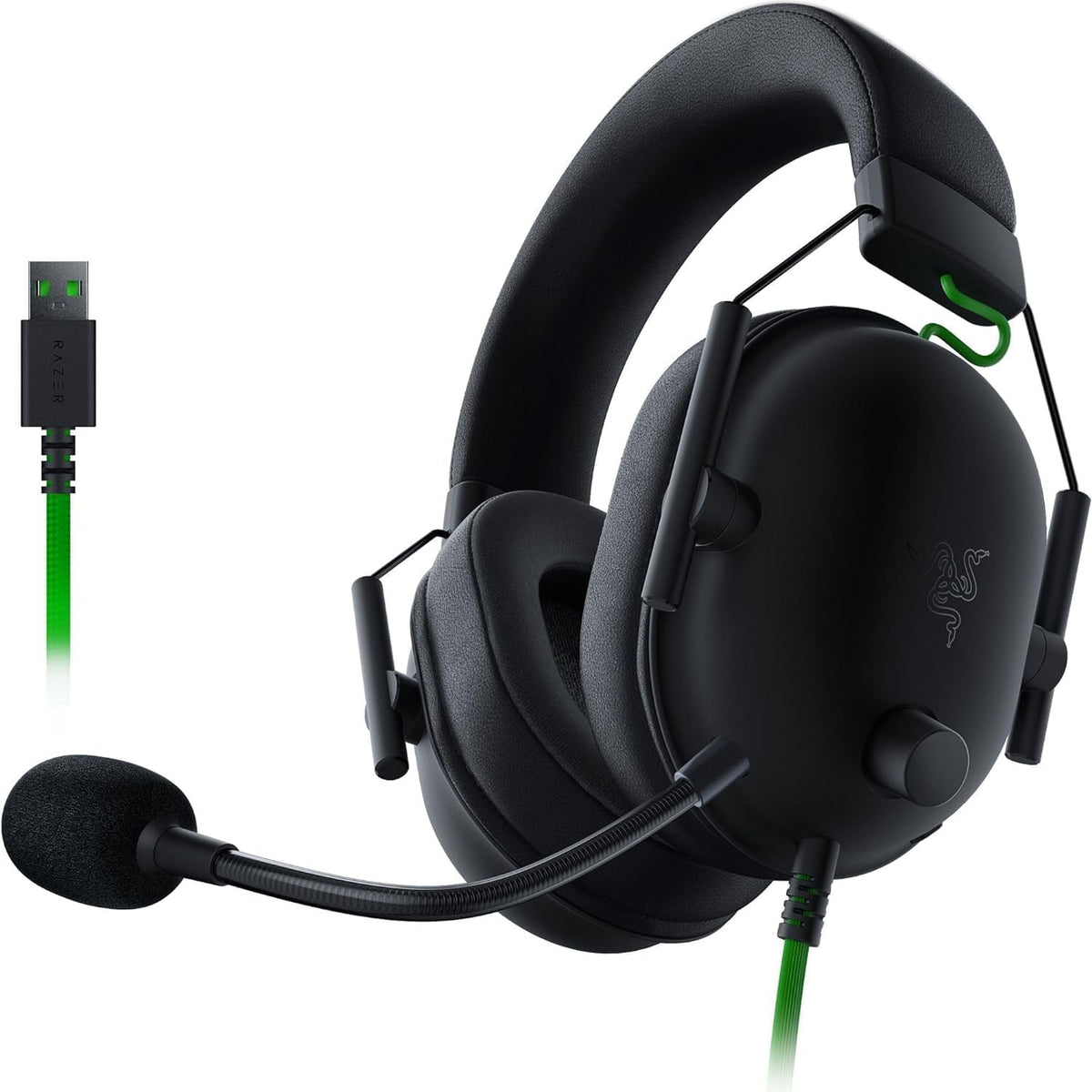 Razer BlackShark V2 X USB wired headset front view