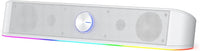 Redragon GS560 Adiemus RGB gaming speakers white front view