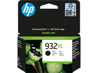 HP 932XL High Yield Black Original Ink Cartridge, approx. 1,000 Pages, (CN053AE)