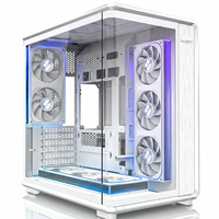 MAJESTY TITAN CASE-221 Mid Tower Gaming Case - 8 ARGB Infinity Fans, 360mm Radiator Support, USB Type-C, White