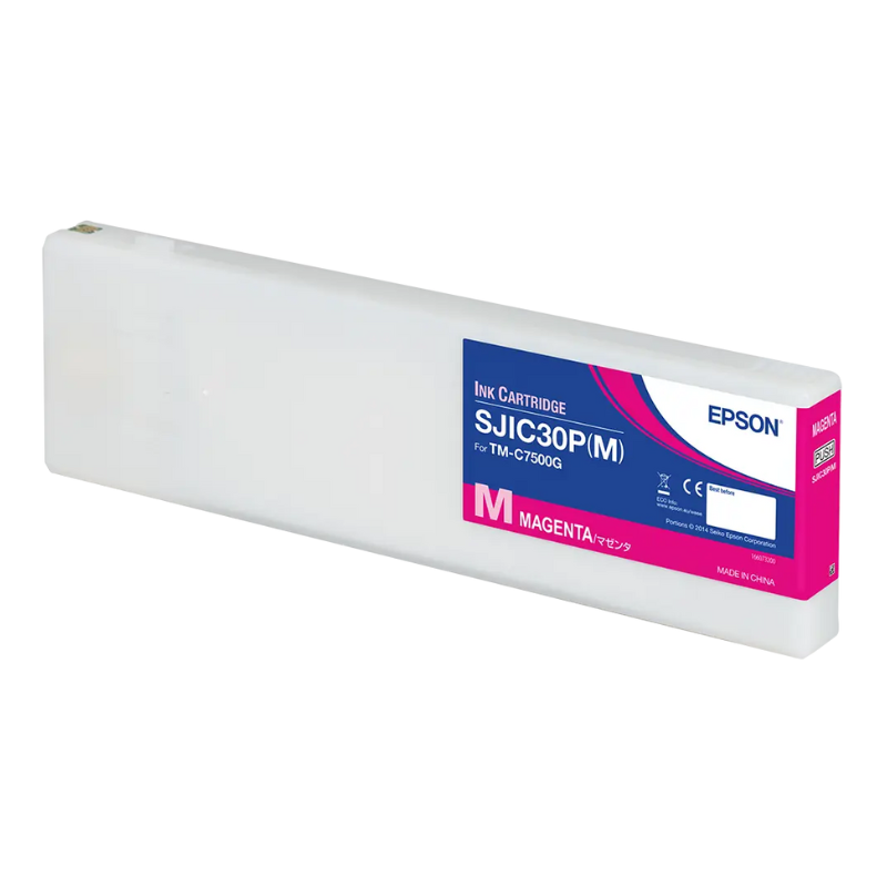 Epson SJIC30P(M) Magenta Ink Cartridge for ColorWorks C7500G, 294.3 ml, Original, (C33S020641)