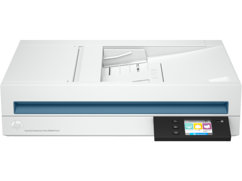 HP ScanJet Enterprise Flow N6600 fnw1 Flatbed & ADF Scanner, 50 ppm / 100 ipm, 600 dpi, Wi-Fi/Ethernet, (20G08A)
