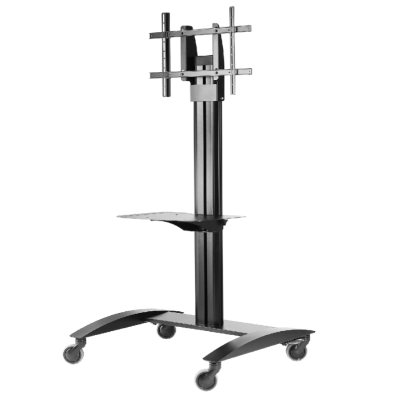 Anchor ANTL60100A Mobile TV & Display Trolley Stand, Fits 60-100" Screens, Up to 70 kg, Height Adjustable, Aluminium, Grey, (ANTL60100A)