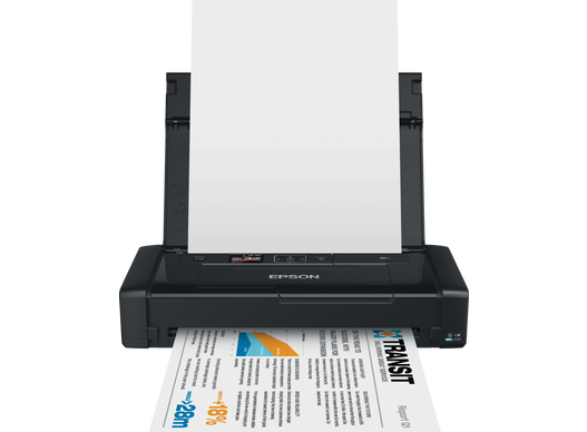 Epson WorkForce WF-100W Portable A4 Colour Inkjet Printer, Built-in Rechargeable Battery, Wi-Fi, Wi-Fi Direct, USB, (WF-100W)