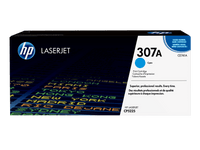 HP 307A Original LaserJet Toner Cartridge, Cyan, Up to 7,300 Pages, for HP Color LaserJet Professional CP5225 series, (CE741A)