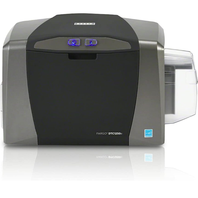 Fargo DTC1250e Single-Sided ID Card Printer, Dye-Sublimation/Thermal Transfer, 300 dpi, USB, (DTC1250E)