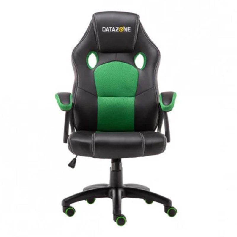 Datazone DZ-GC12 Gaming Chair, High Back, Adjustable, Ergonomic Office Chair, Black/Green, (DZ-GC12)