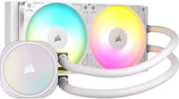 Corsair NAUTILUS 240 RS ARGB liquid CPU cooler white front view