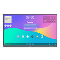BenQ RE05A 86" Interactive Flat Panel, 4K UHD, Built-in Android, 50 Touch Points, 8GB RAM, (RE05A-86)