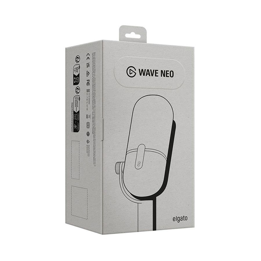 Elgato Wave Neo white USB microphone 10MAI9901 front view