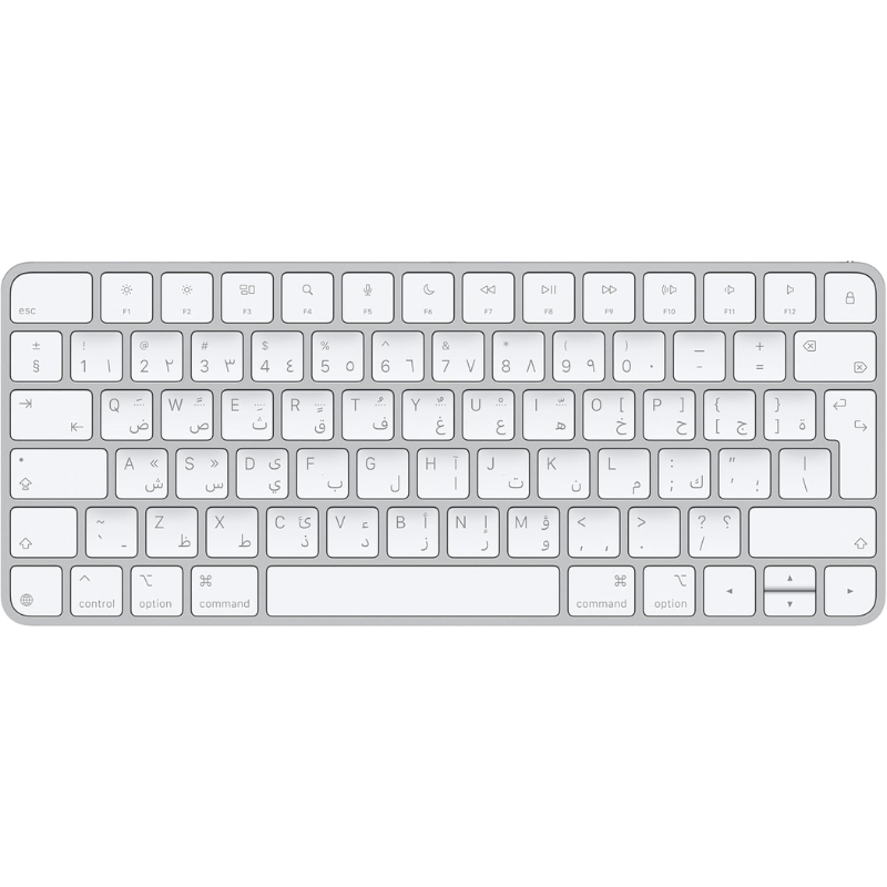 Apple Magic Keyboard (USB-C), Wireless Bluetooth, Rechargeable, Arabic/English Layout, White, (MXCL3AB/A)