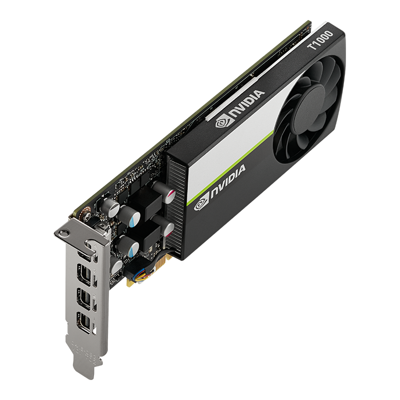 Graphics Card PNY (VCNT1000 8GB SB), NVIDIA T1000, DDR6, 8 Gigabyte, Black