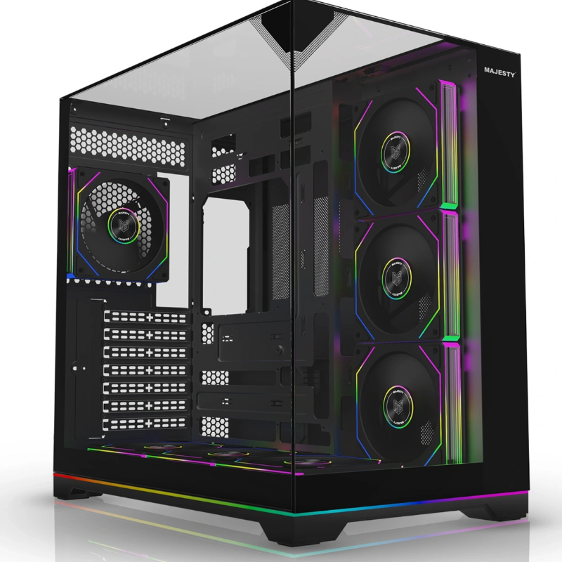 CASE MAJESTY XSPACE PLUS GAMING 7ARGB FAN CASE-208