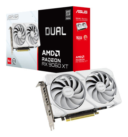 Graphics Card ASUS, 90YV0LG3-M0NA00, RX 9060 XT, 16 GB, DDR6, White