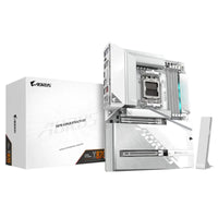 MB GIGABYTE AORUS GAMING X870 A STEALTH ICE WI-FI7، يدعم معالج AMD Ryzen بمقبس AM5