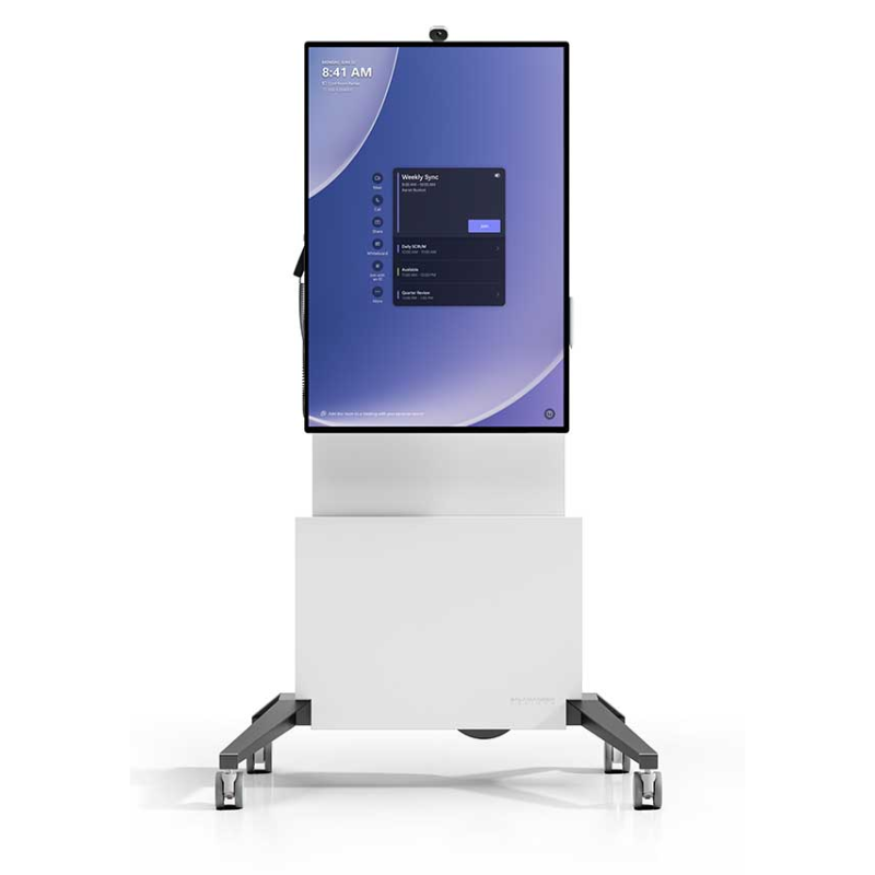 Salamander Electric Lift Mobile Stand for Microsoft Surface Hub 2S 50", Motorized Height Adjustment, 80 kg Capacity, Locking Casters, Graphite Gray, (FPS2/EL/MS/GG/EX)