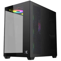 كيس Xigmatek EN48760 Aqua V Air USB Type C ARGB Mid-Tower، أسود