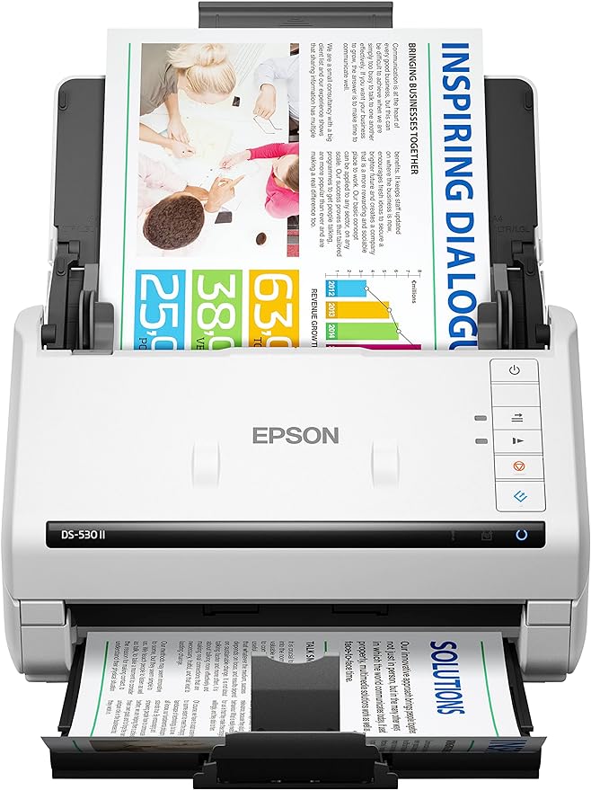 Epson WorkForce DS 530II Sheet fed Color Scanner - Epson