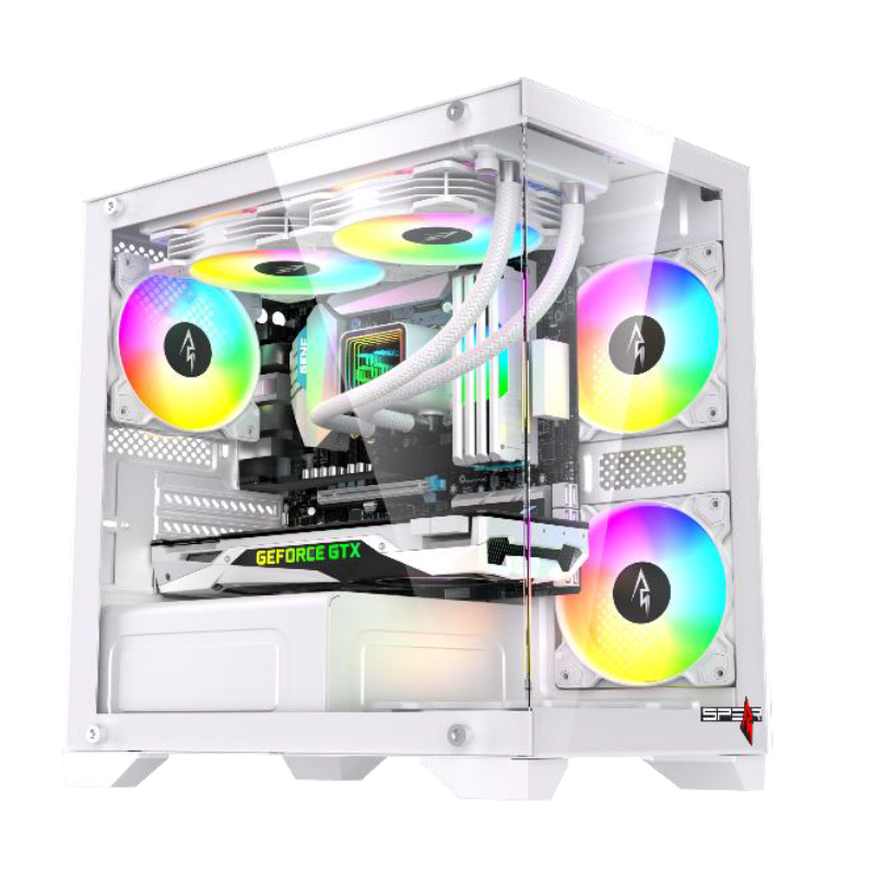 CASE Spear ARGB-SUSHI-345 WCE0436 MATX Gaming White