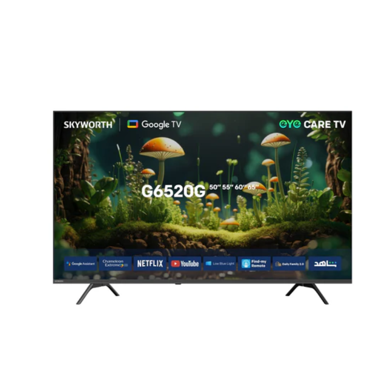 Skyworth 65G6520G 65" 4K UHD Smart LED TV, Google TV, HDR, Wi-Fi, Bluetooth, (65G6520G)