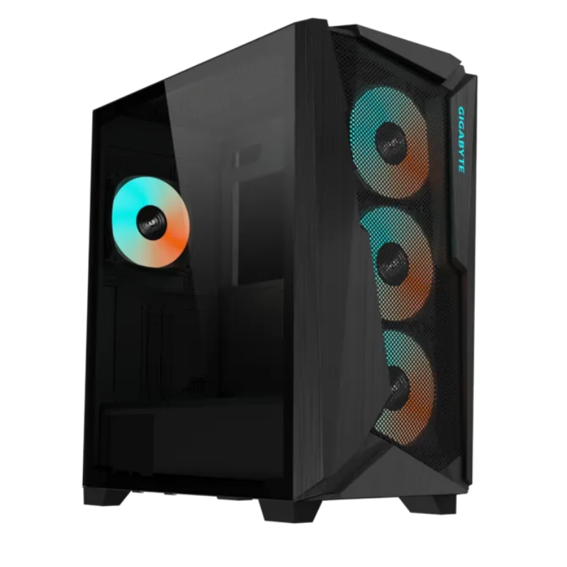 CASE GIGABYTE C301G ATX Mid Tower Tempered GlassARGB FAN FAN Gaming Case