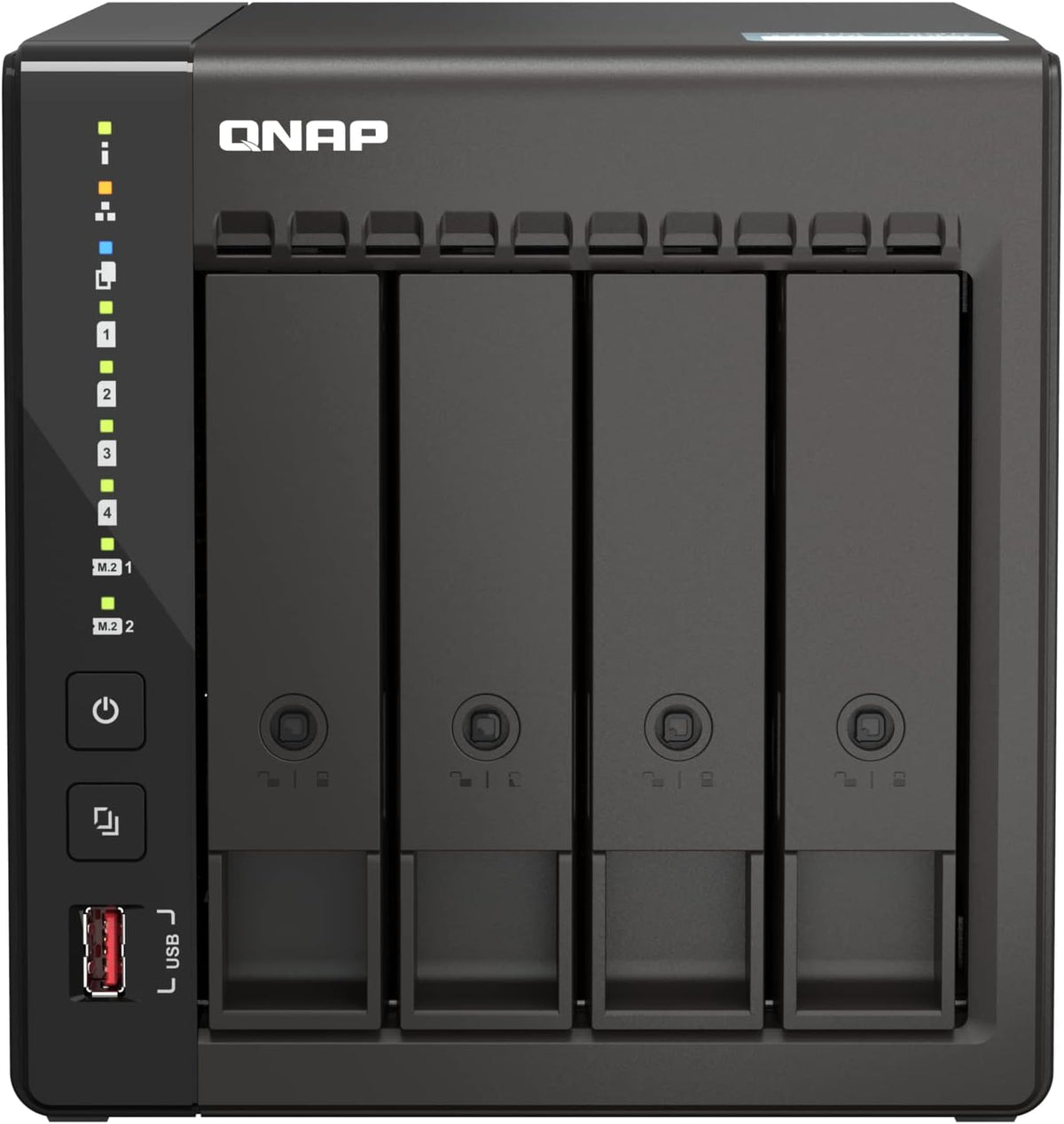 QNAP TS-453E-8G 4-Bay NAS, Intel Celeron J6412 Quad-Core, 8GB DDR4, Dual 2.5GbE, HDMI 4K, Long-Term Availability, (TS-453E-8G)