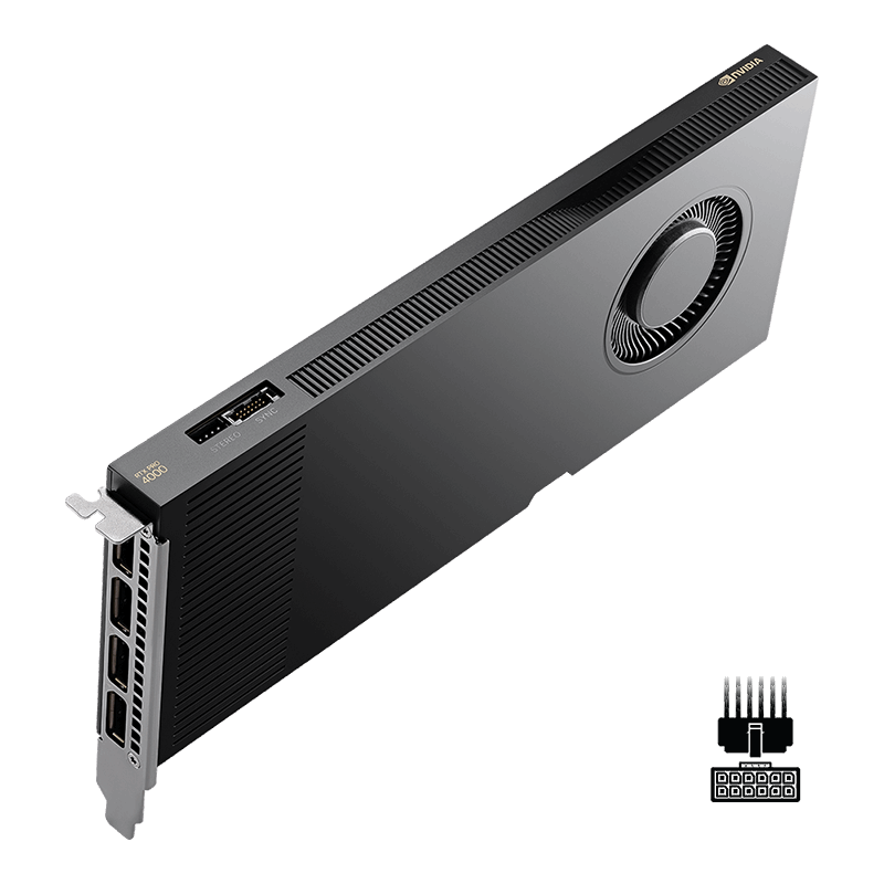 PNY NVIDIA RTX PRO 4000 Blackwell 24GB GDDR7 Graphics Card - OEM (VCNRTXPRO4000-SB)