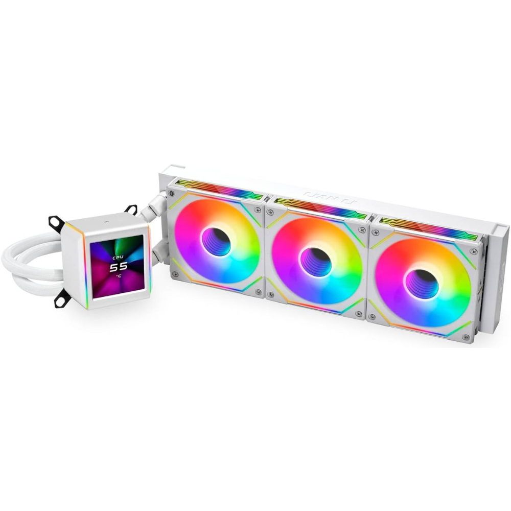 Lian Li Galahad II LCD 360 SL AIO Liquid CPU Cooler - White (G89.GA2ALCD36INW.SU)