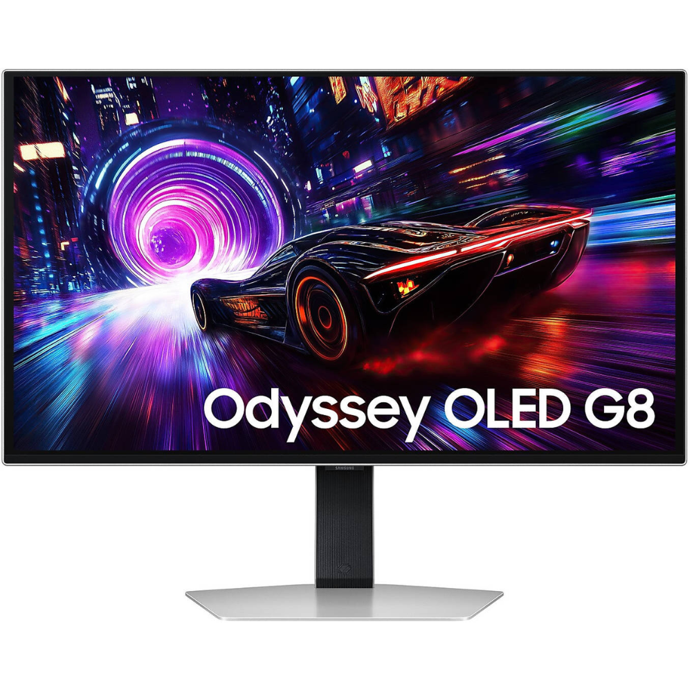 Samsung Odyssey OLED G8 G81SF 27-inch 4K 240Hz gaming monitor LS27FG810SMXUE front view