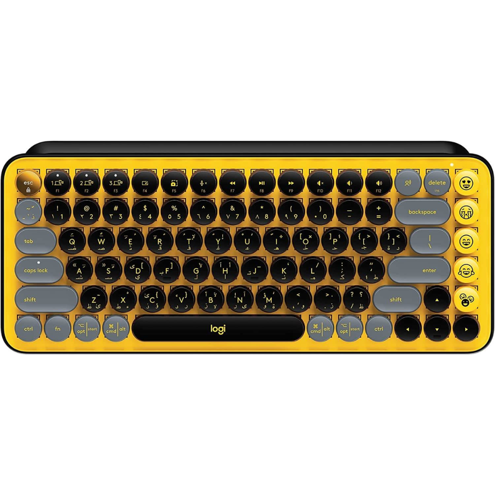 Logitech POP Keys Mechanical Wireless Keyboard Yellow