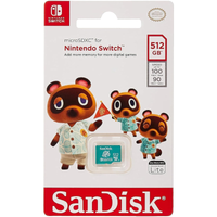 Sandisk Nintendo Switch SDXC 512GB Upto100MBs