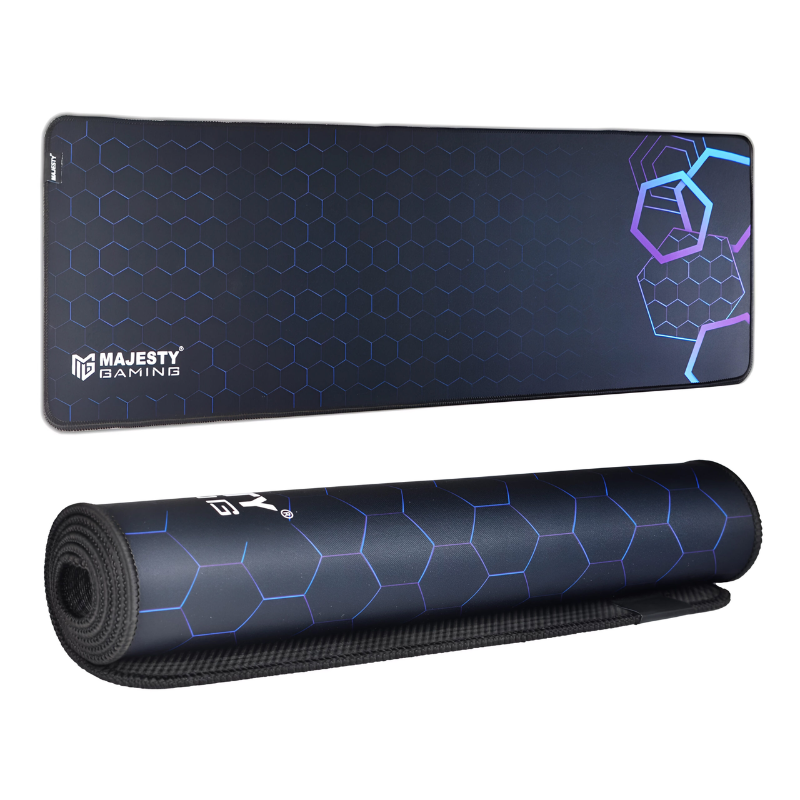 MOUSE PAD MAJESTY MOPAD02, Smooth fabric cloth, Anti-slip rubber base ,Dust Resistant - BLACK