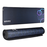 MOUSE PAD MAJESTY MOPAD-01, Smooth fabric cloth, Anti-slip rubber base ,Dust Resistant - BLACK