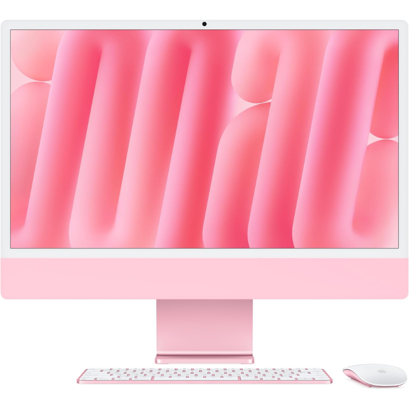 Desktop All-in-One 2024 (MWUG3AB/A) Processor M4 8-core, RAM 16 GB, 256 GB, Monitor 24, Pink -