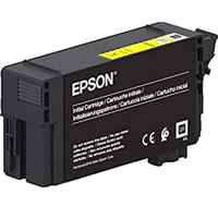 Epson T40D4 Yellow UltraChrome XD2 Ink Cartridge, 50ml, for SureColor SC-T3100 / SC-T5100 Series, (C13T40D440)