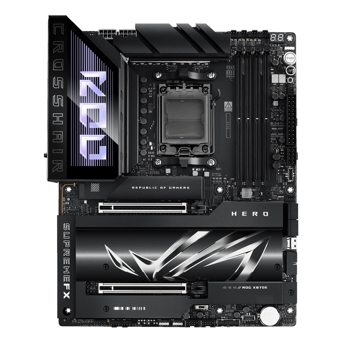 ASUS ROG CROSSHAIR X870E HERO AM5 motherboard product image