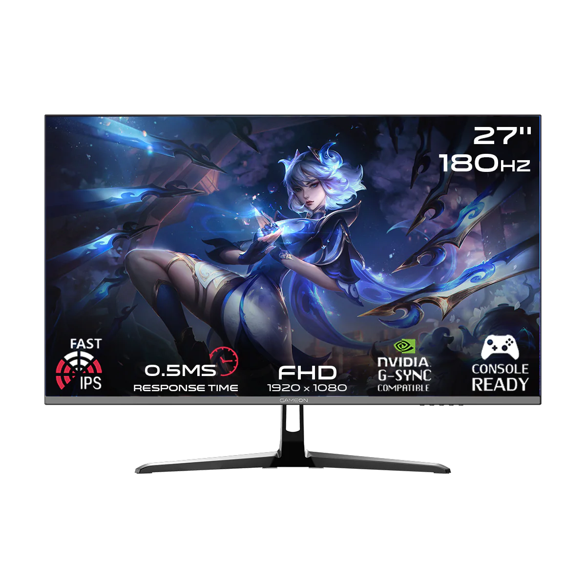 GAMEON GOPS27180IPS 27-inch Full HD 180Hz Fast IPS gaming monitor front view