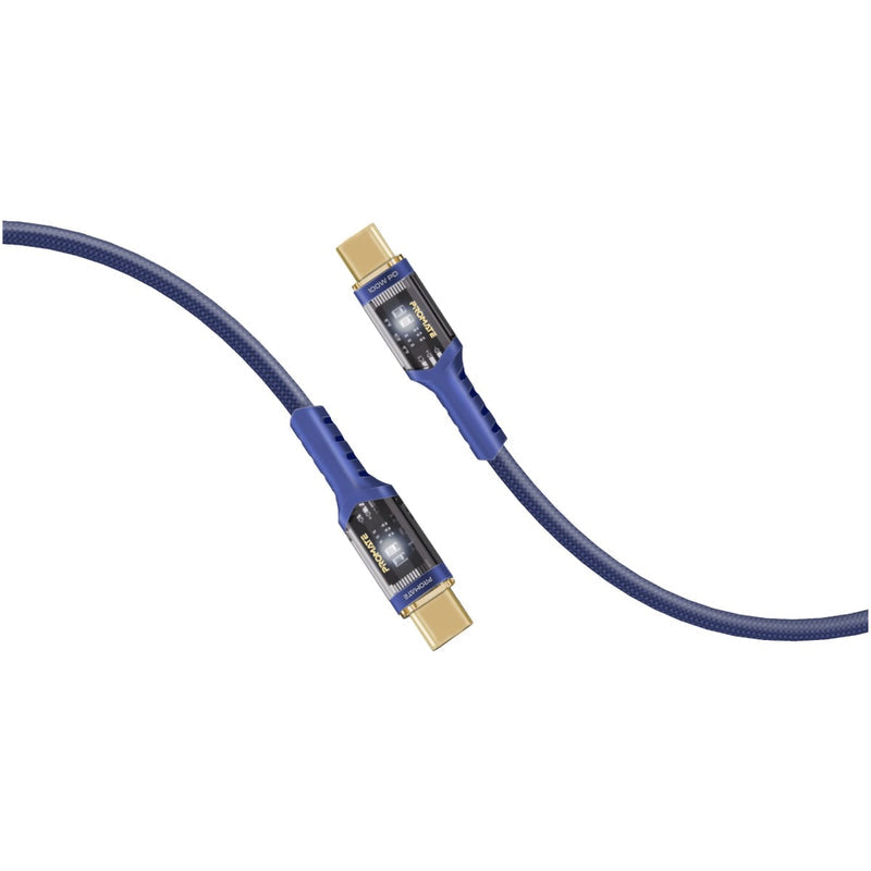 Promate LucidLine-CC200 USB-C cable navy main product view