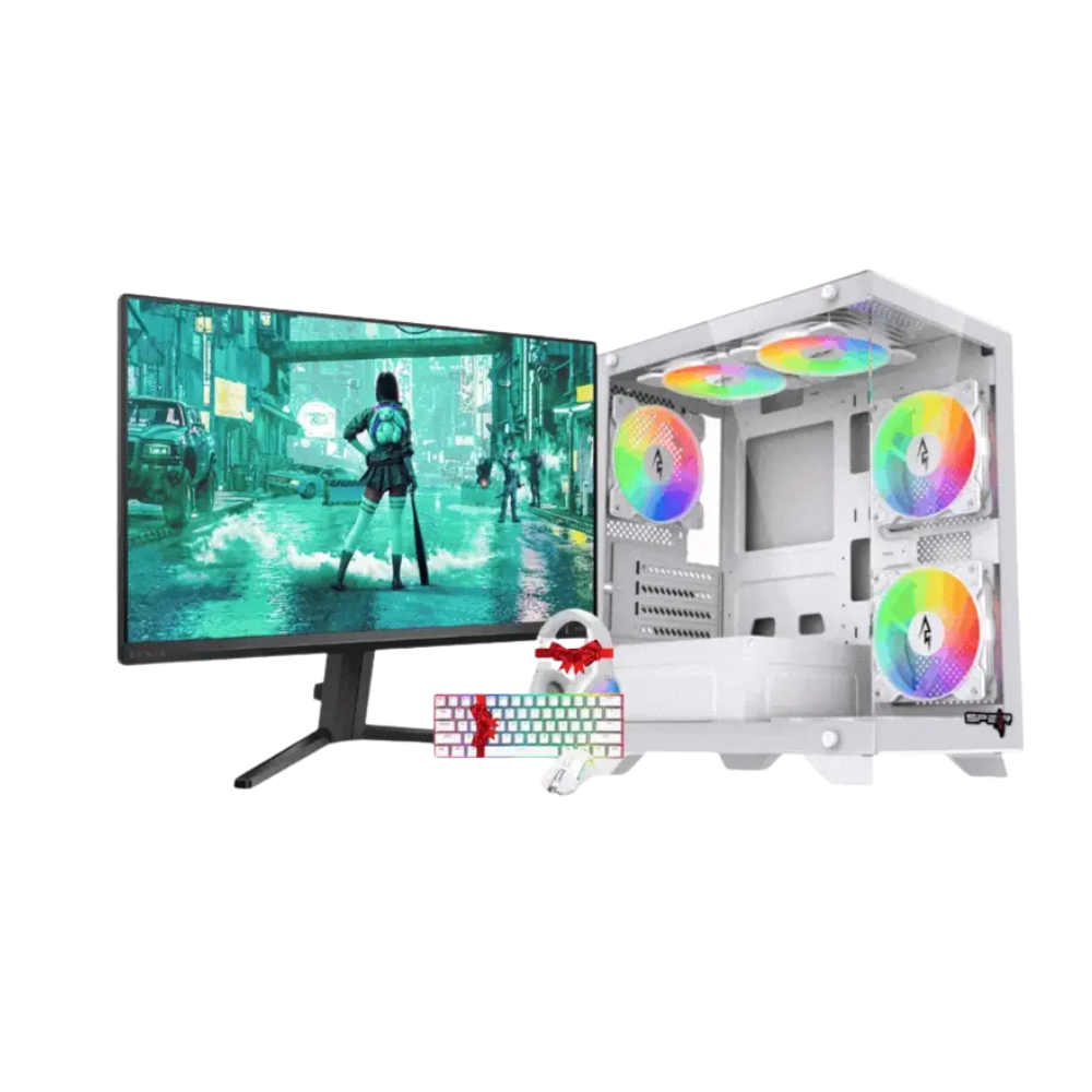 PC GAMING with Gaming Monitor RTX 5050, Intel i5, Ram 16GB, 1TB SSD with cooler