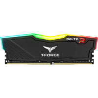 RAM DDR4 T-Force Delta RGB 8GB 3600MHz RGB, TF3D48G3600HC18J01, for PC Black