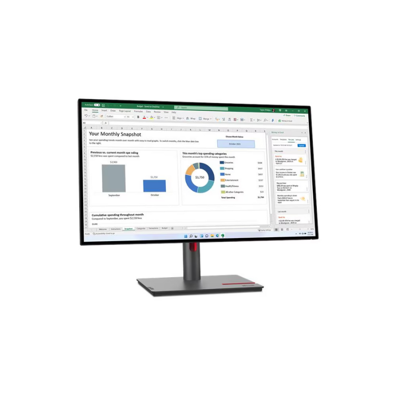 Monitor Lenovo P27q-30 (63A2GAT1SD) 27inch 2, 60Hz, 4ms, IPS